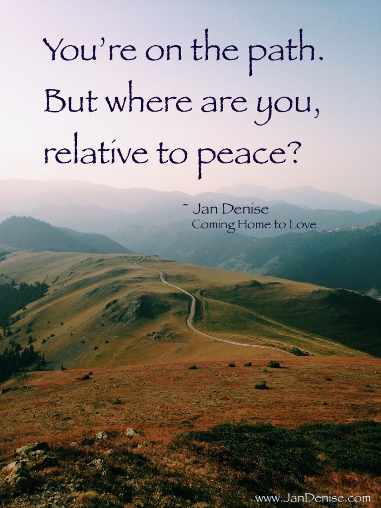 Where are you on the path to PEACE?